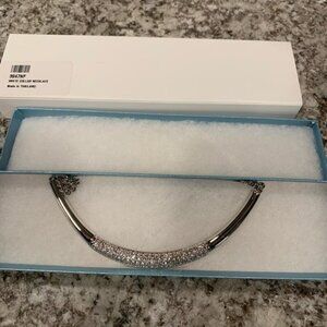 Touchstone Crystal White Collar Necklace